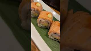 Salmon aburi roll food shorts delicious yummy [upl. by Banyaz]