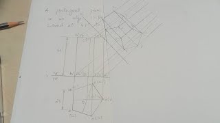 Auxiliary view of Pentagonal prism [upl. by Biegel]