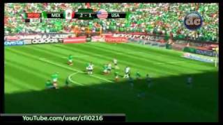 México 2  1 USA Eliminatoria Sudáfrica 2010 Goles de México [upl. by Karalee360]