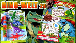 Dino Welt 24 mit Triceratops  Dimorphodon  Brontosaurus  Plesiosaurus   Dino ABC und mehr [upl. by Evreh259]