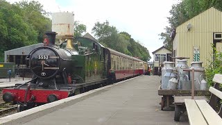 A Ride On The Bodmin amp Wenford Steam Railway Ft Newly Restored 5552  190823 [upl. by Eirallih]