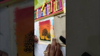 crayon art painting crayondrawing [upl. by Lleret]