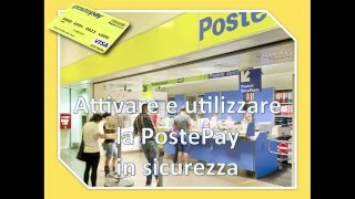 Attivazione carta POSTEPAY e utilizzo in sicurezza col conto Paypal [upl. by Meri]