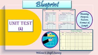 How to prepare Blueprint in Teaching [upl. by Umont]