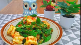 Sambal Bendi Goreng Udang [upl. by Yobybab]