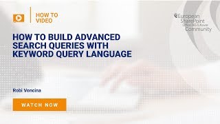 How to Build Advanced Search Queries with Keyword Query Language [upl. by Eerehc264]