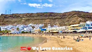 Gran Canaria 🔴 LIVE Puerto de Mogan Beach Harbor City on 01012021 ❤️ [upl. by Runstadler]