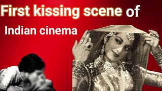 First kissing scene of indian cinema  Devika rani and himanshu rai  karma 1933  Indian cinema [upl. by Kalasky]