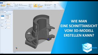 Wie man eine Schnittansicht vom 3D Modell erstellen kann DEUTSCH [upl. by Ramsay]