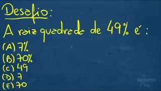 Desafio QUAL É A RAIZ QUADRADA DE 49 [upl. by Ambros]