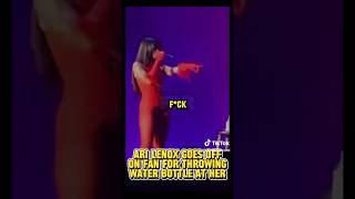 ARI LENOX GOES OFF ON FAN FOR THROWING WATER BOTTLE AT HER 🤯 [upl. by Redan]