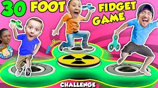 30FT GIANT FIDGET SPINNER GAME Challenge [upl. by Ikcin]