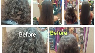 One Day 2 👆 Permanent Hair Straightening Rebonding  LOreal product  straightening styling [upl. by Adalheid]