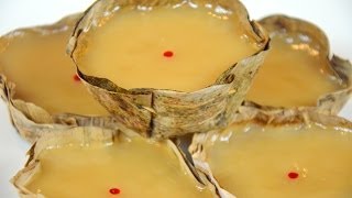 How to make Chinese New Year s Rice Cake Kanom Keng ขนมเข่ง Nian gao [upl. by Aidil131]