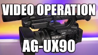 Panasonic AGUX90 Video Operation [upl. by Elson311]