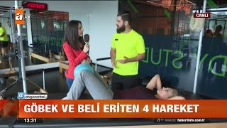 Göbek ve beli eriten 4 hareket  atv Gün Ortası [upl. by Cirala]