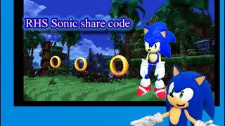 Sonic rhs Code [upl. by Eimrots]