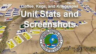 Coffee Kegs and Kriegsspiel Podcast  Unit Stats Part 2  Screenshots [upl. by Aicitan253]