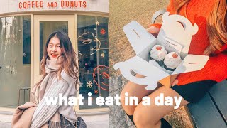 Life in Korea 🇰🇷 What I Eat in a Day  Cafe hopping Street food Convenience store mukbang [upl. by Harahs387]