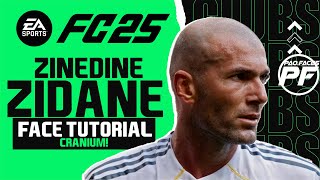 EA FC 25 ZINEDINE ZIDANE FACE CRANIUM  Pro Clubs Face Creation CAREER MODE LOOKALIKE REAL MADRID [upl. by Prouty]