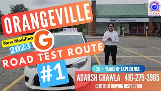 Orangeville G Road Test Route No 1  New Modified G Test Route  2023 [upl. by Cami164]