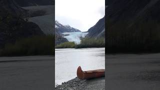 Canoeing in Alaska to a glacier [upl. by Esinart474]