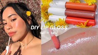 DIY LIP GLOSS 3 ways how to make cute gloss in 5 minutes [upl. by Freddi973]