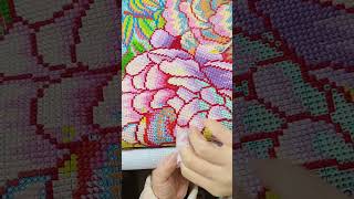 paintsomeway crossstitch handicrafts asmr diy crossstitchtutorial crossstitchlover [upl. by Notnelc]