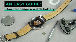 How to change a watch battery  3 techniques [upl. by Ahsahtan179]