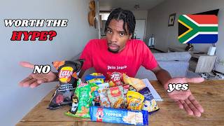 African American Tries South African Snacks For The First Time [upl. by Haze371]