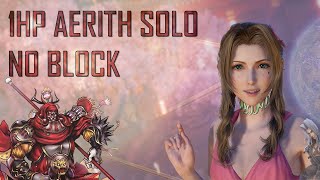 FF7 REBIRTH  1HP AERITH NO BLOCKNO DAMAGE vs Gilgamesh Hard  1400 WIPES  AERITH UNBOUND [upl. by Narot]