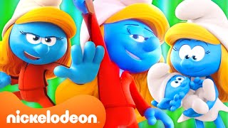 Every Smurfette Moment in The Smurfs 🔵  37 Minute Compilation  Nicktoons [upl. by Willette]