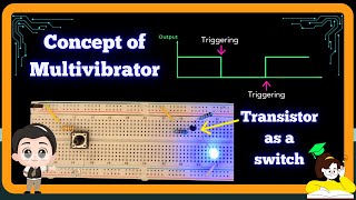 Concept of MULTIVIBRATOR and Transistor as a Switch [upl. by Malorie607]