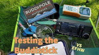 Comparing a BuddiStick to my usual antenna [upl. by Vanni374]