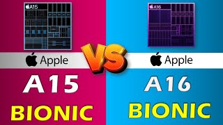 APPLE A15 BIONIC VS APPLE A16 BIONIC [upl. by Akiem998]