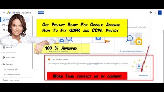 Get Privacy Ready For Google AdSense  How To Fix  GDPR and CCPA Privacy By Aryan Tech Tips [upl. by Aidnac933]