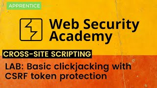 Basic clickjacking with CSRF token protection [upl. by Enelrae]