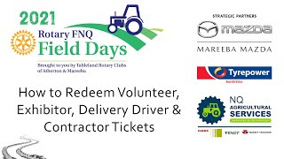 Rotary FNQ Field Days 2021  Volunteer Contractor amp Exhibitor Booking Video [upl. by Roach990]