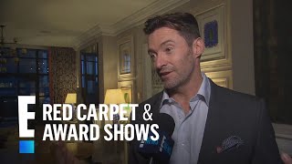 Who Does Hugh Jackman Want Wolverine to Punch  E Red Carpet amp Award Shows [upl. by Adnamaa]