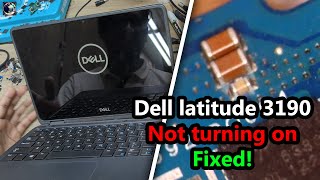 Dell latitude 3190 not turning on  LAF463P  dell laptop no power solved [upl. by Schindler]