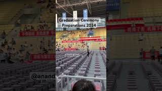 Graduation Ceremony Preparations 2024  Jiangsu university of Science and Technology China [upl. by Goldshlag547]