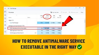 SOLVED  HOW TO REMOVE ANTIMALWARE SERVICE EXECUTABLE IN THE RIGHT WAY  2024 [upl. by Aliahkim235]