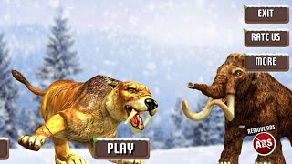 Saber tooth tiger revenge animal fighting game android gameplay aniwil gaming [upl. by Arytahs]