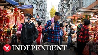 Live Hong Kong celebrates Chinese New Year with spectacular parade [upl. by Ahsirtap585]