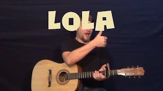 Lola Kinks Easy Guitar Lesson How to Play Tutorial [upl. by Pulling686]