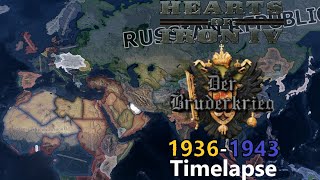 What If Austria Won the AustroPrussian War Hoi4 timelapse [upl. by Eural]