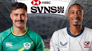 IRELAND 7s vs USA 7s Singapore 7s 2024 Live Commentary [upl. by Ciredor495]