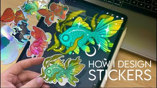 How I Design My Own Custom Stickers  jacquelindeleon [upl. by Aniaj]