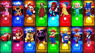 Mario 🆚 Inside OUT2 🆚 McQueen 🆚 Sonic 🆚 Paw Patrol💥Goes Tiles Hop💥 [upl. by Aihsema676]