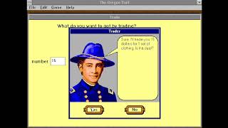 The Oregon Trail quotDeluxequot Version released for DOS IBM in 1992 [upl. by Kore]